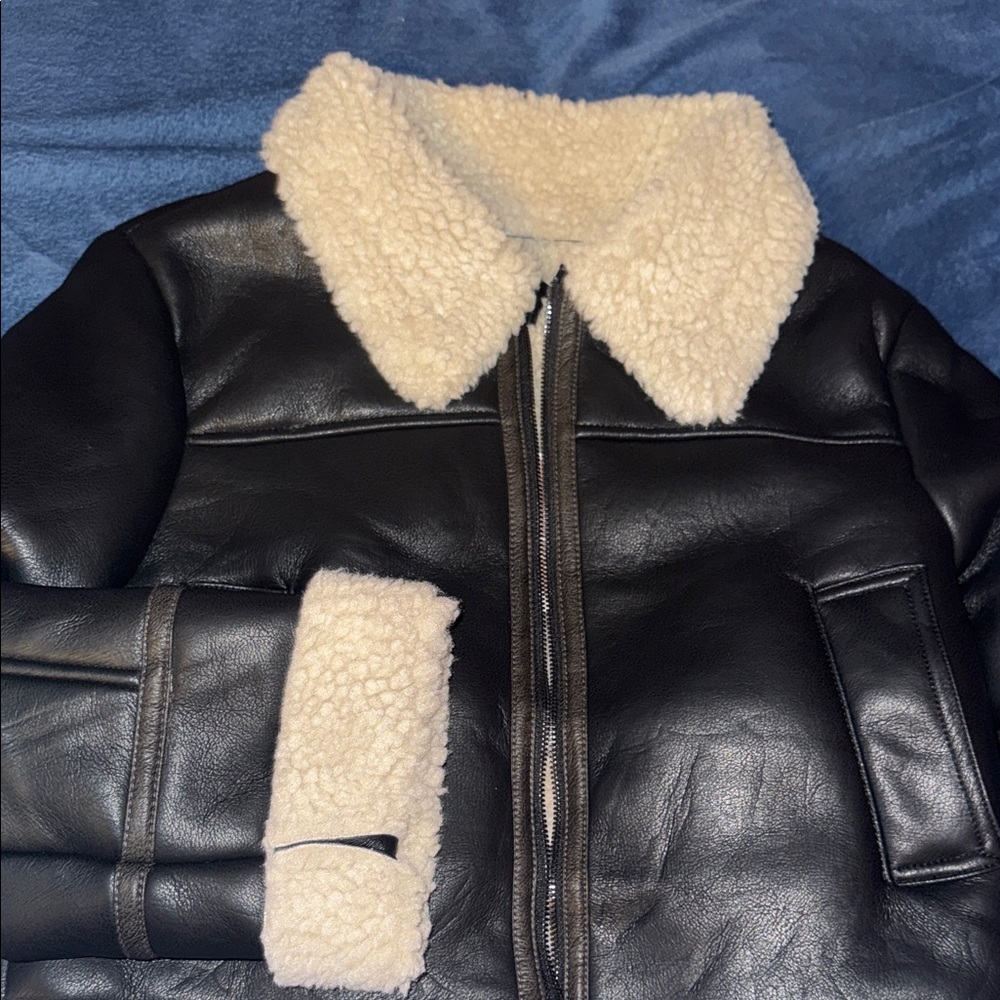 Love Tree Beige Faux Fur Coat